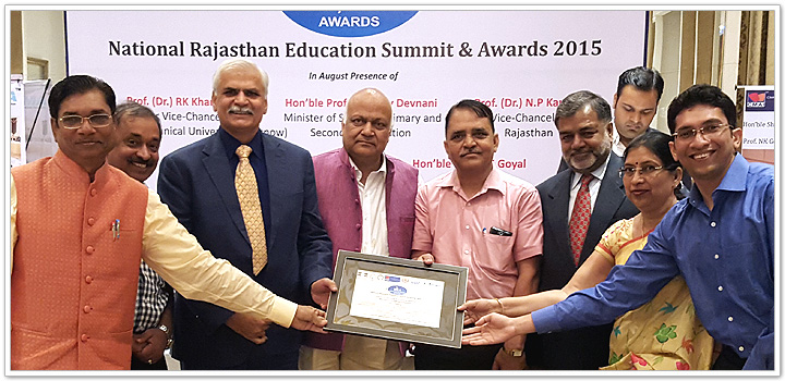 Best
					Placement Institute in Rajasthan Award